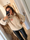 Veste teddy beige