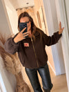 Veste teddy choco
