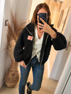 Veste teddy noir
