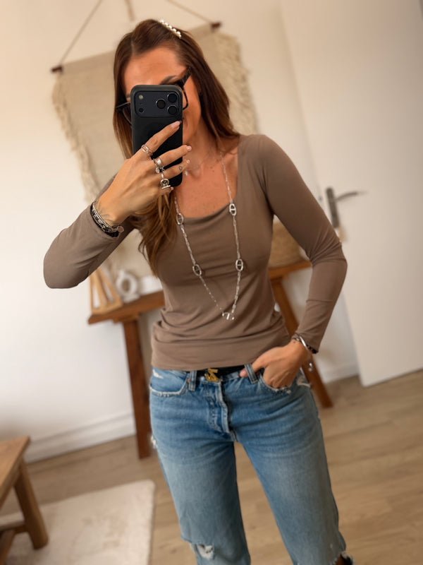 Top Noa taupe