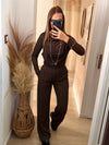 Pantalon Cléo marron