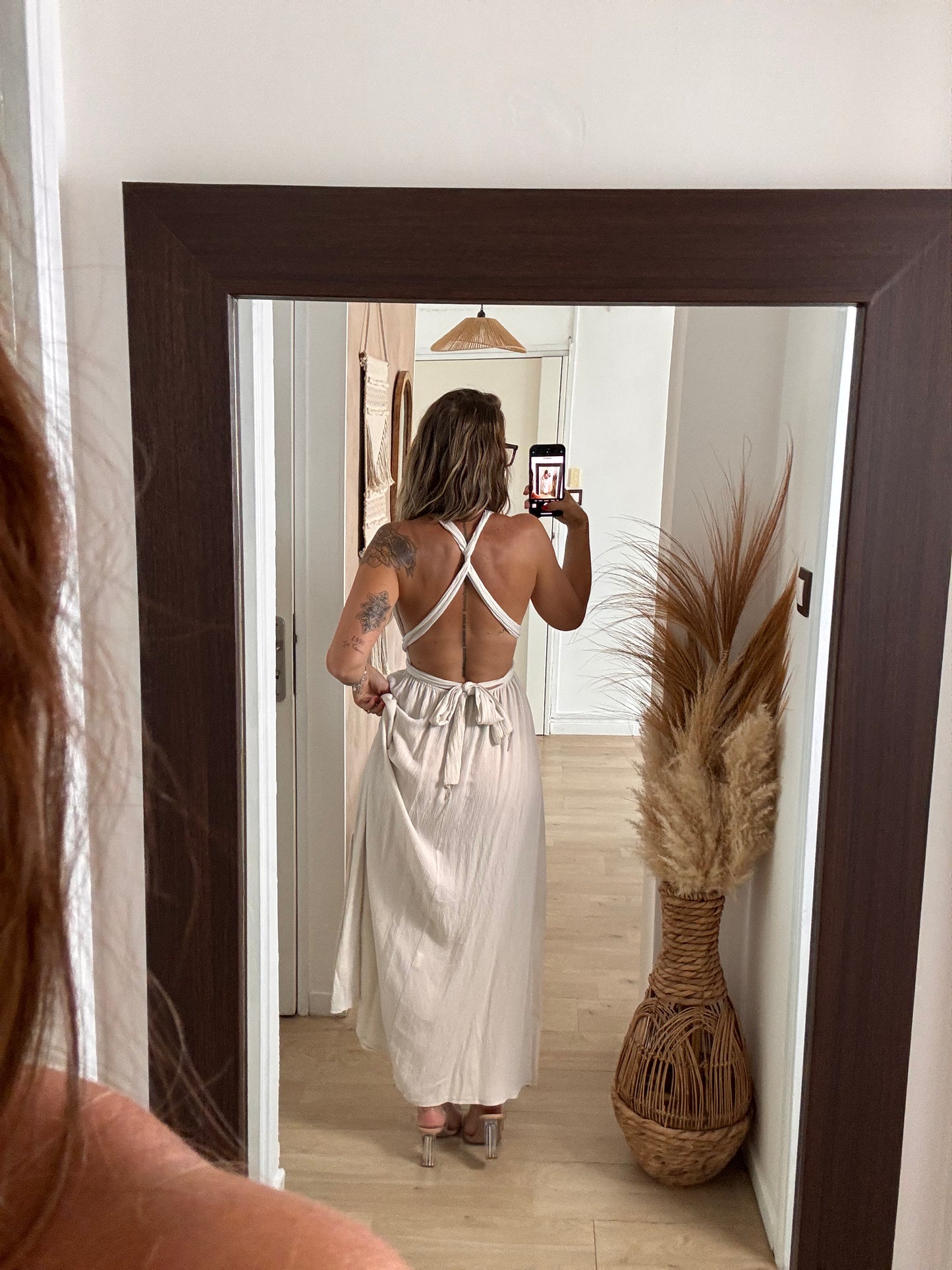 ROBE LONGUE BEIGE LOANNE