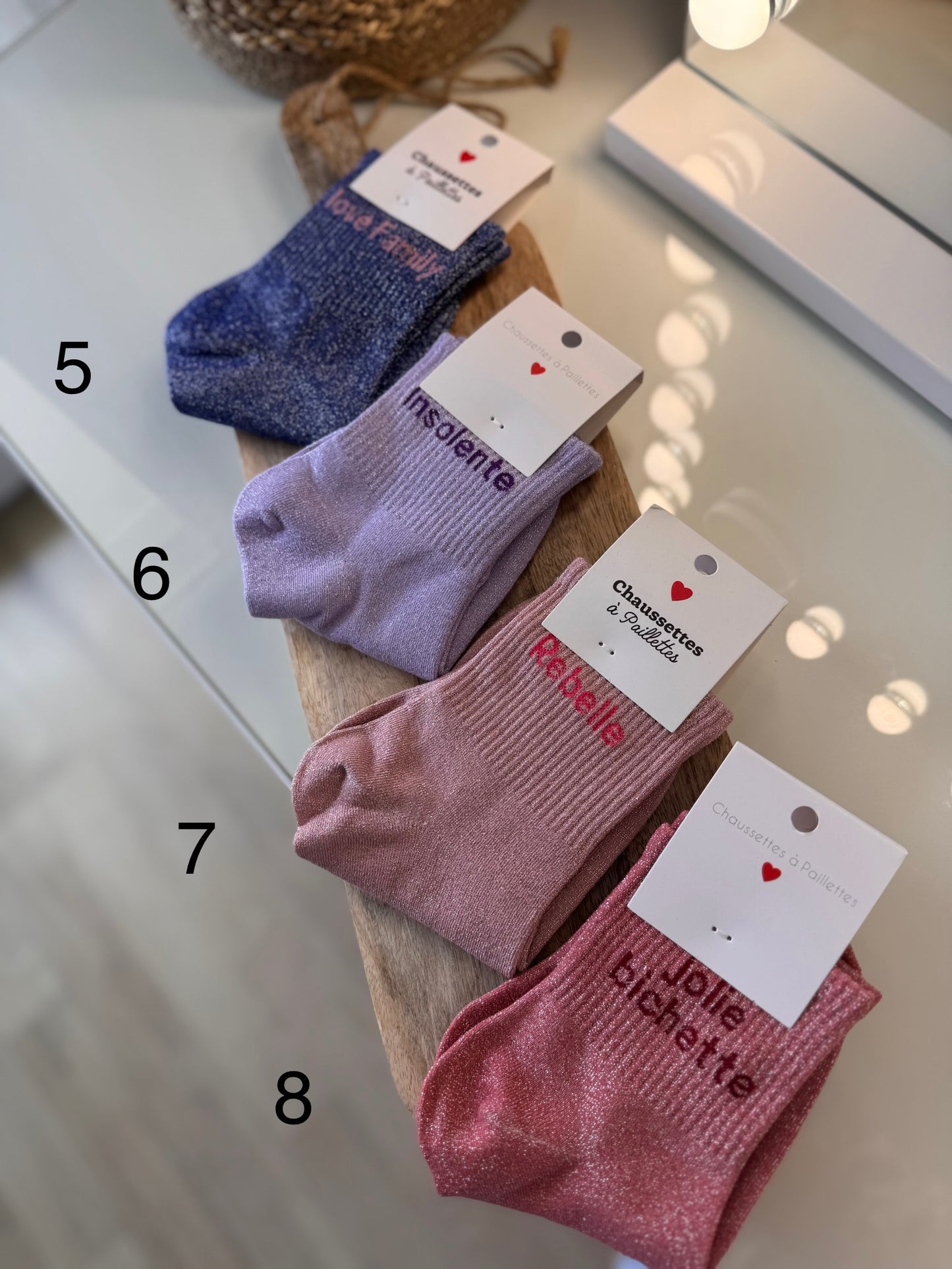 CHAUSSETTES À PAILLETTES