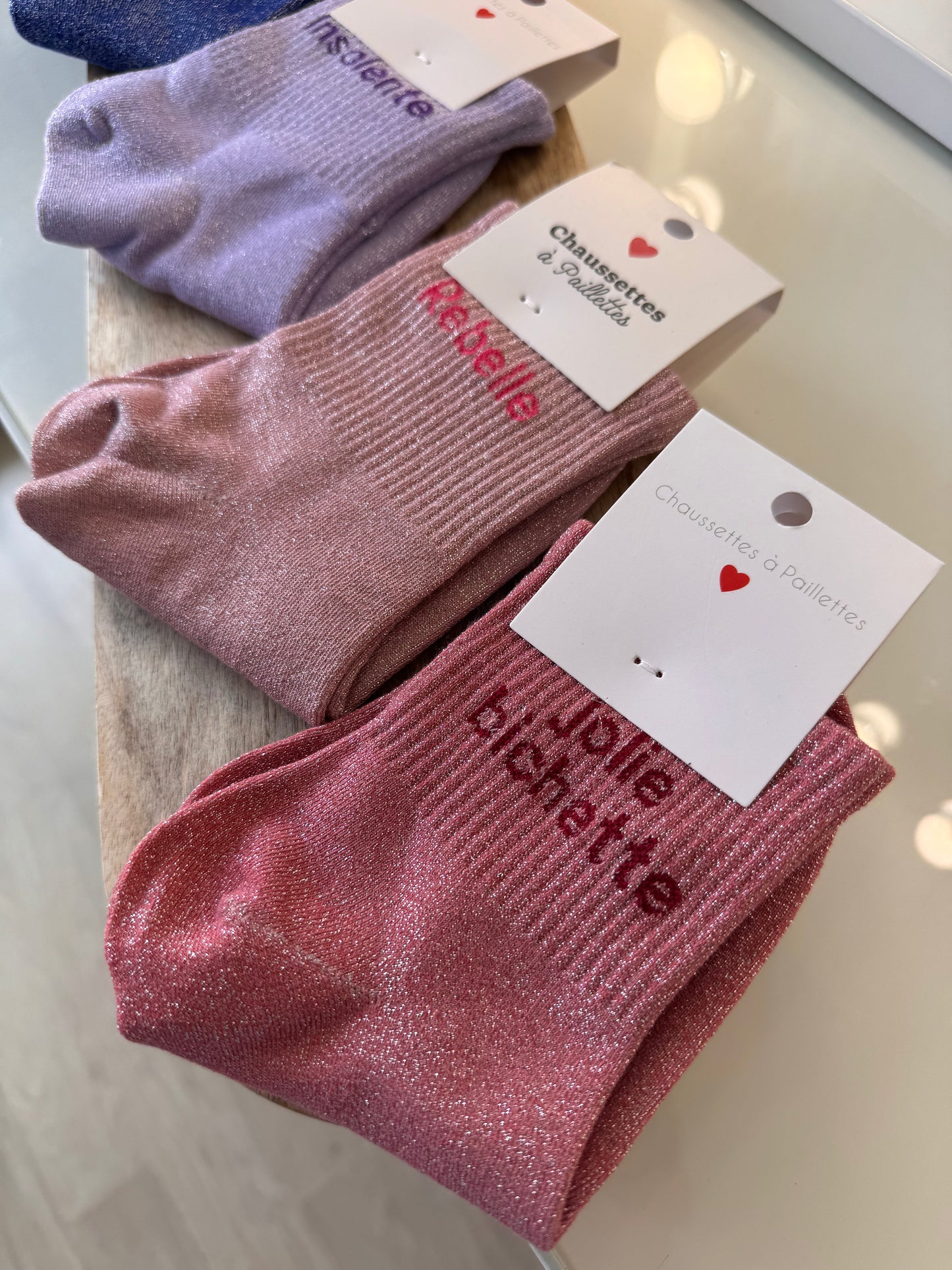CHAUSSETTES À PAILLETTES