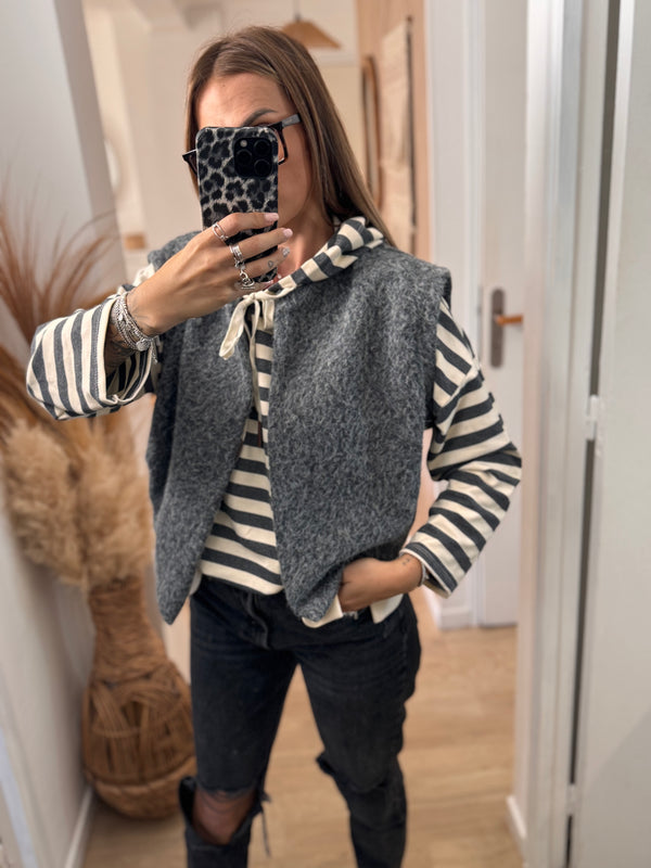 GILET MARIUS GRIS
