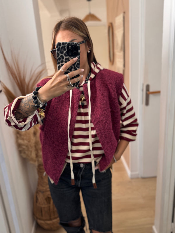 GILET MARIUS BORDEAUX