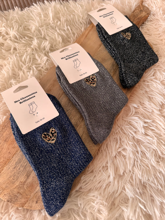 CHAUSSETTES À PAILLETTES 🖤