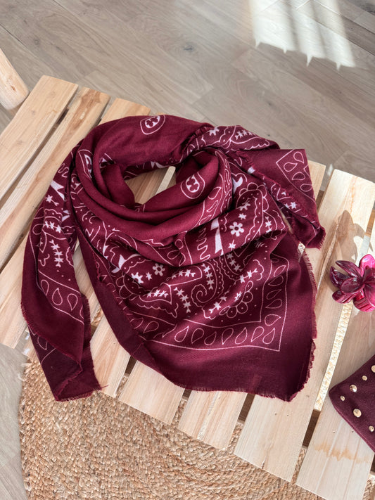 FOULARD BORDEAUX