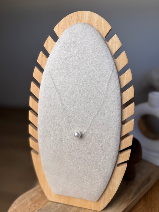 COLLIER PERLE SUR FIL