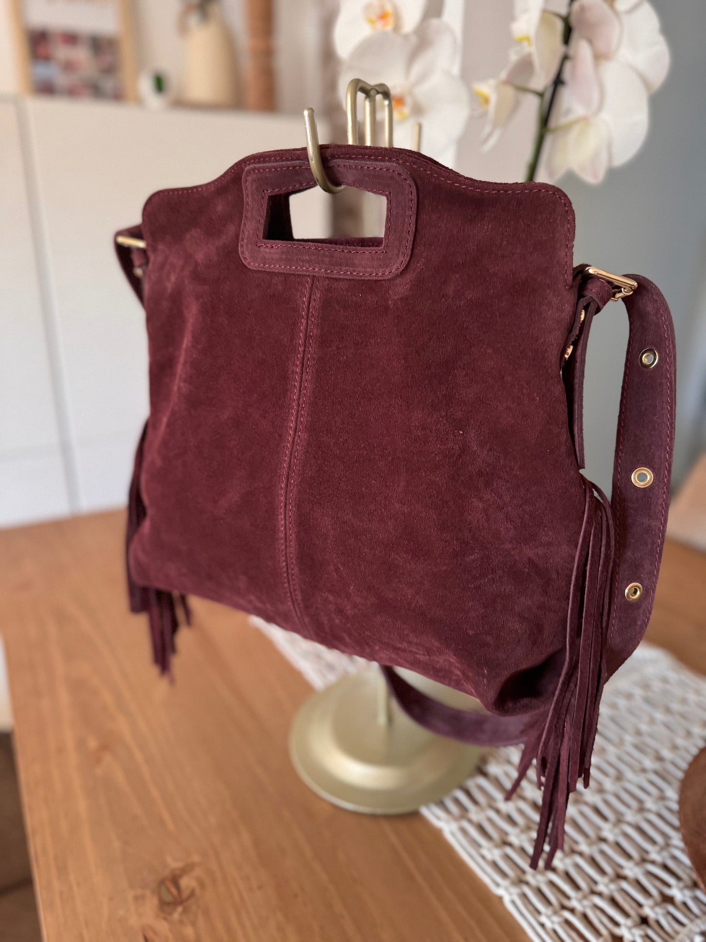 SAC MARCEAU GRAND MODELE BORDEAUX