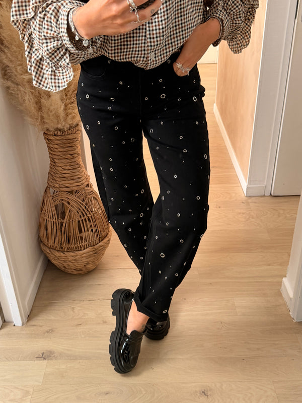 JEANS BALLOON NOIR