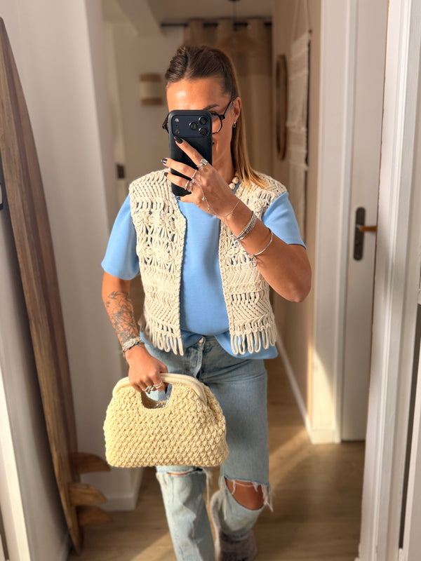 Sac I Crochet beige (réassort 6-03)