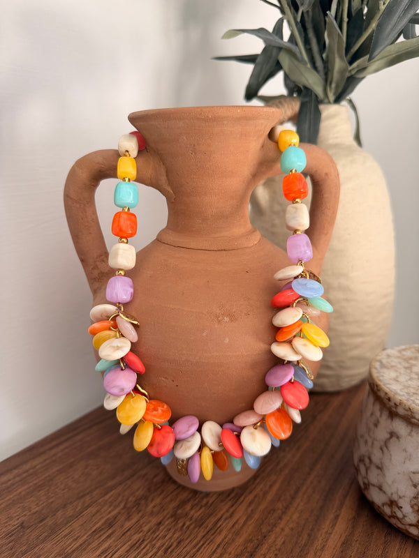 Collier I Maya pastel