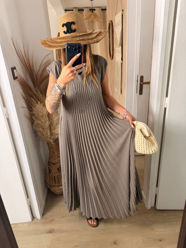 Robe I Solène taupe