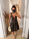 Robe courte I Flora choco