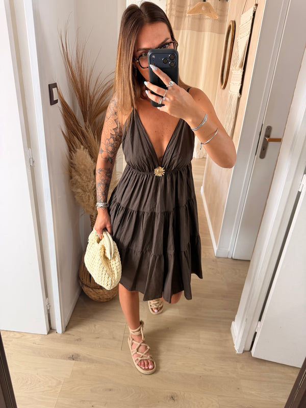 Robe courte I Flora choco