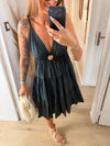 Robe courte I Flora noir
