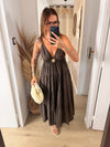 Robe longue I Flora choco