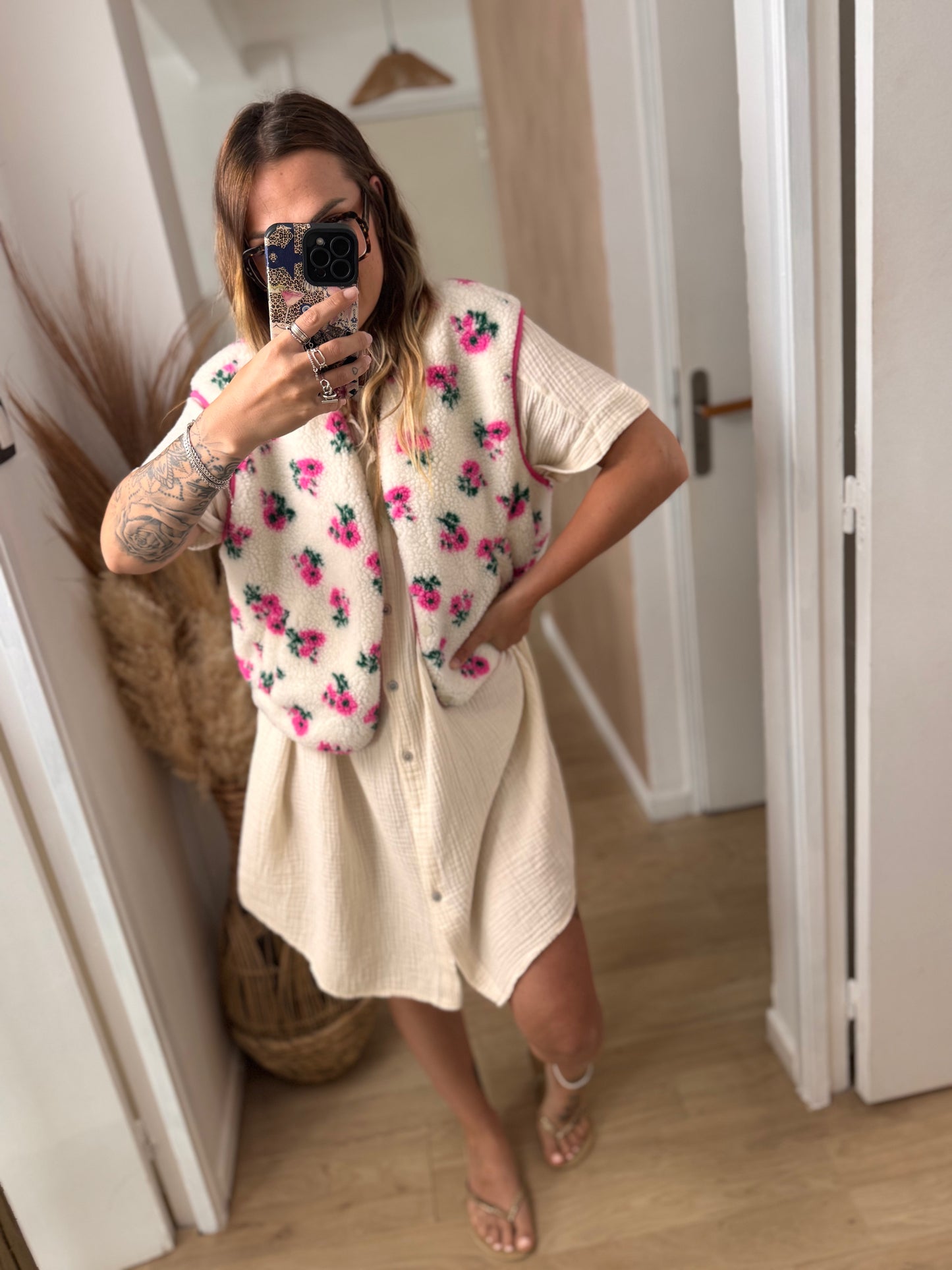 ROBE - CHEMISE LOUISA BEIGE