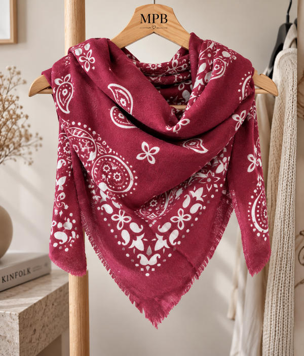 Foulard Bordeaux