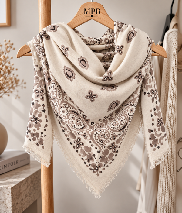 Foulard Beige