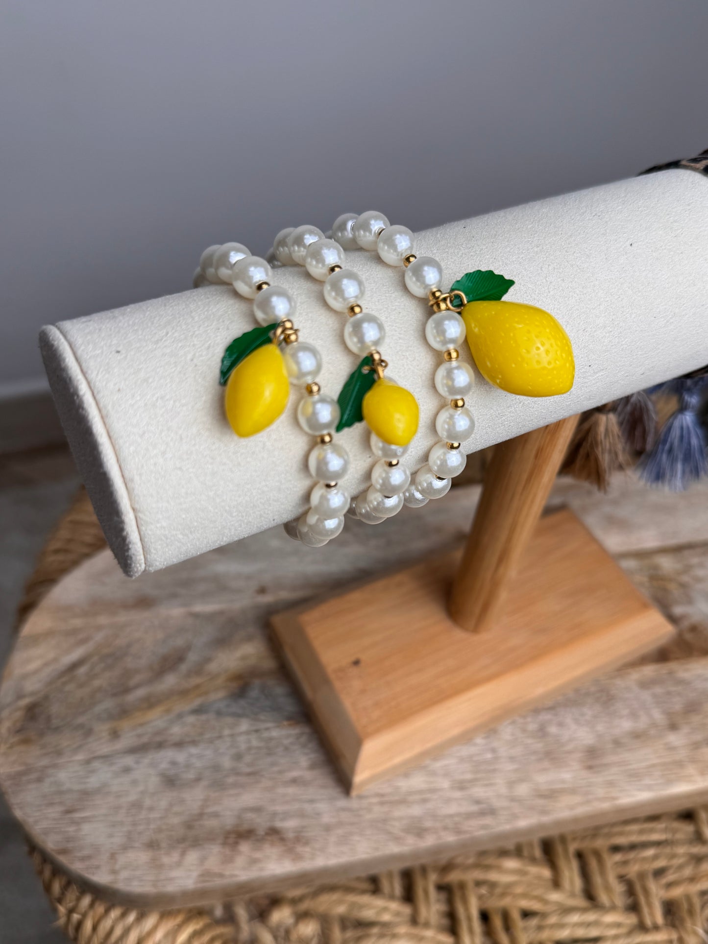 BRACELET PERLES 🍋