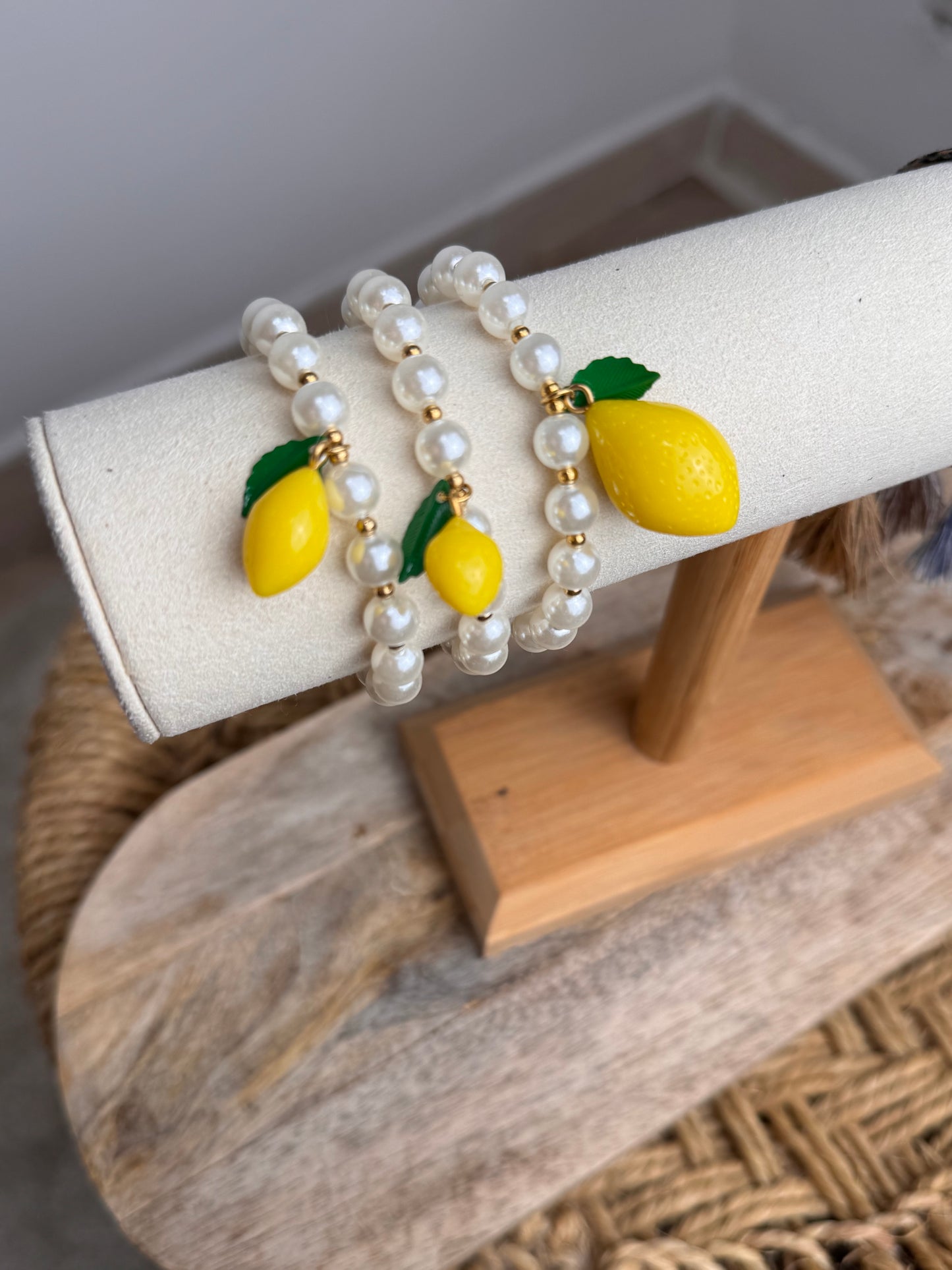BRACELET PERLES 🍋