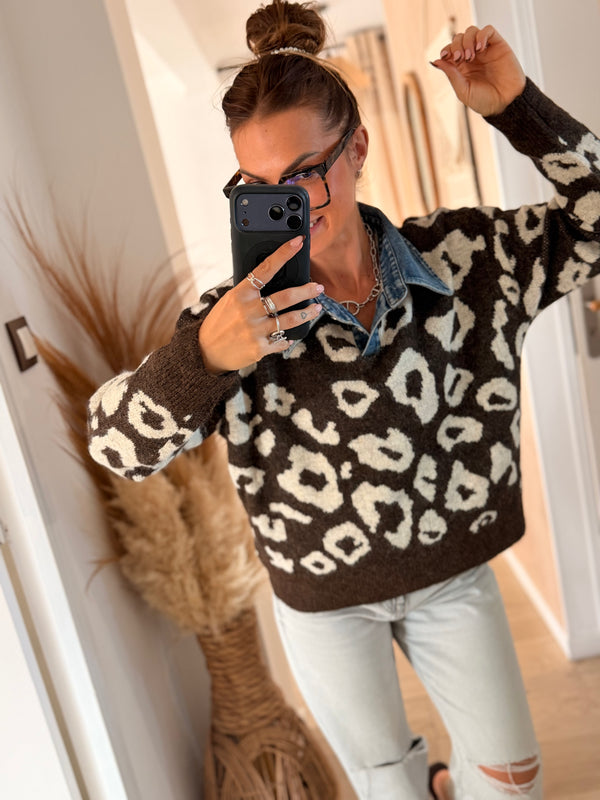 Pull Léonie choco