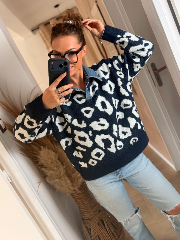 Pull Léonie bleu