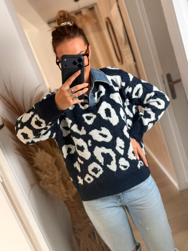 Pull Léonie bleu