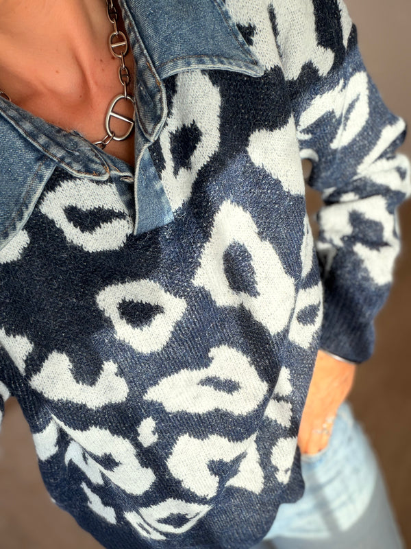 Pull Léonie bleu