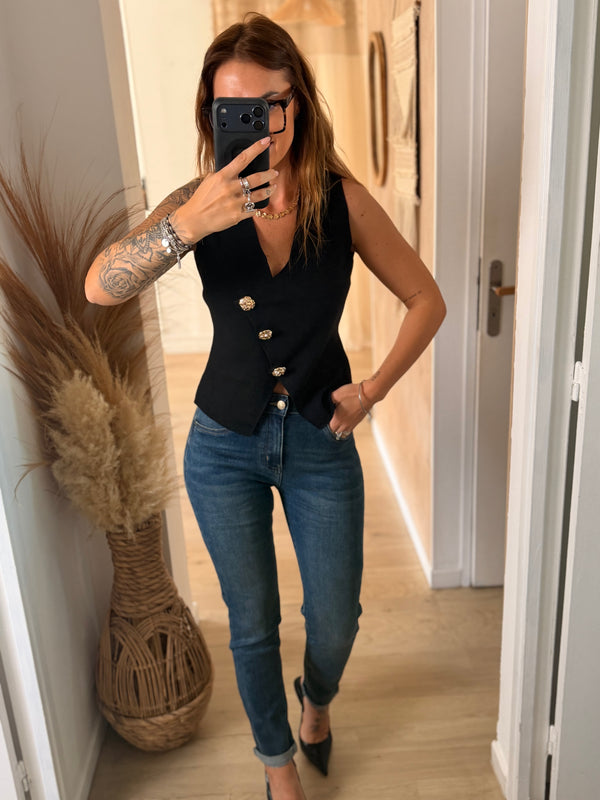 Top Anaé noir
