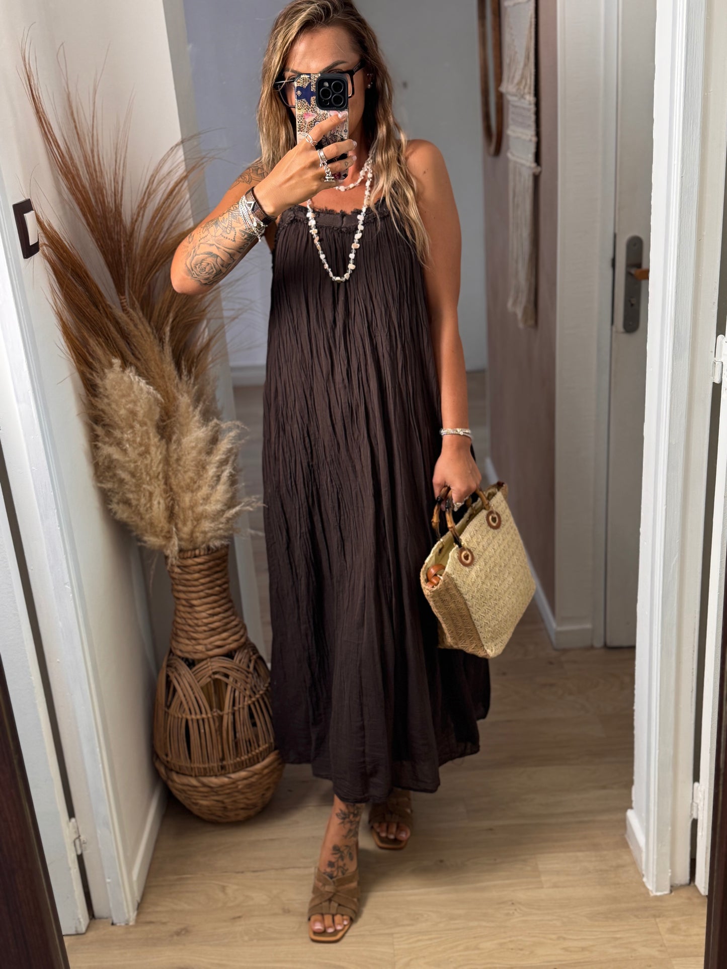 ROBE LONGUE JULIA CHOCOLAT
