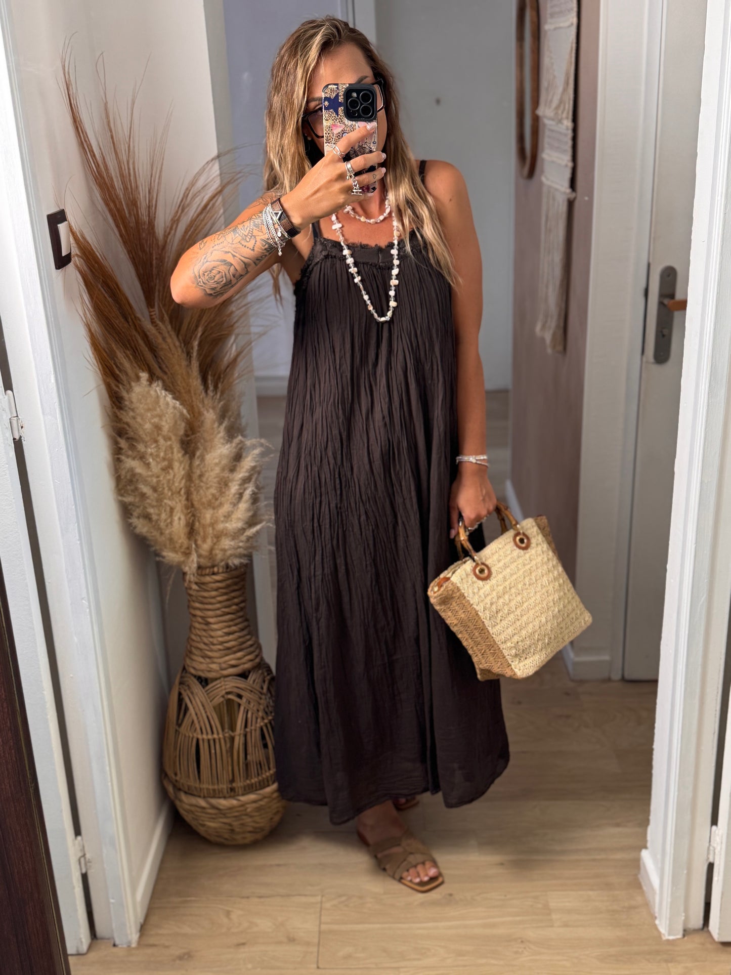 ROBE LONGUE JULIA CHOCOLAT