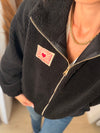 Veste teddy noir