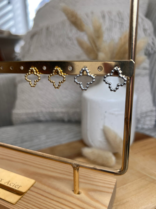 BOUCLES D'OREILLES TREFLE