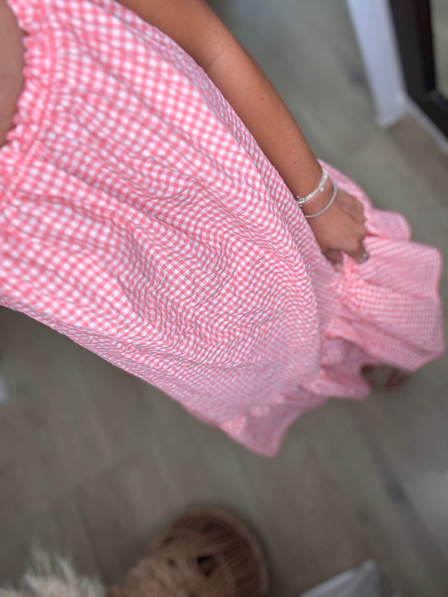 ROBE VICHY ROSE