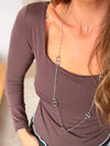Top Noa marron