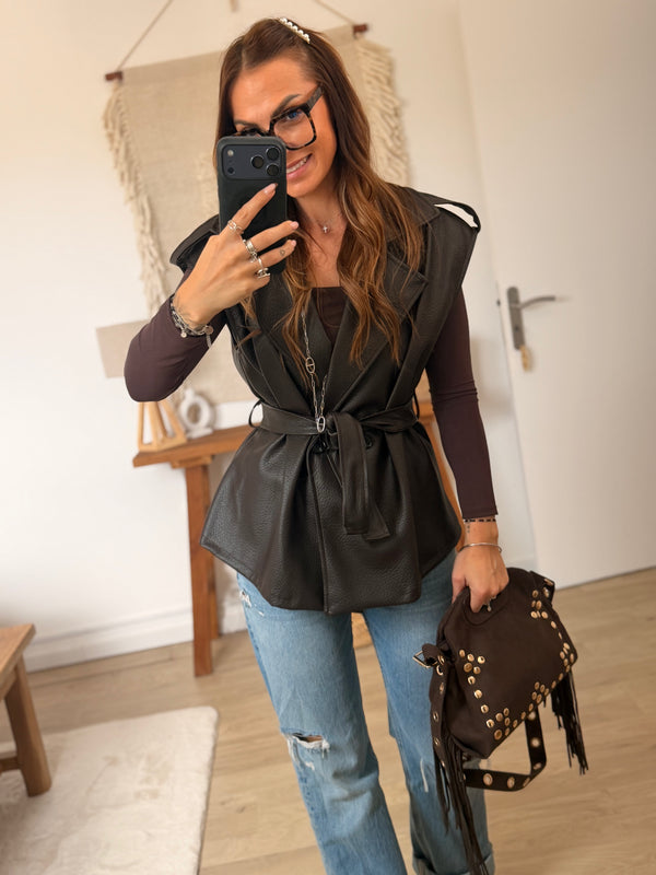Veste Sofia marron