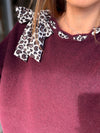 Pull louis aubergine