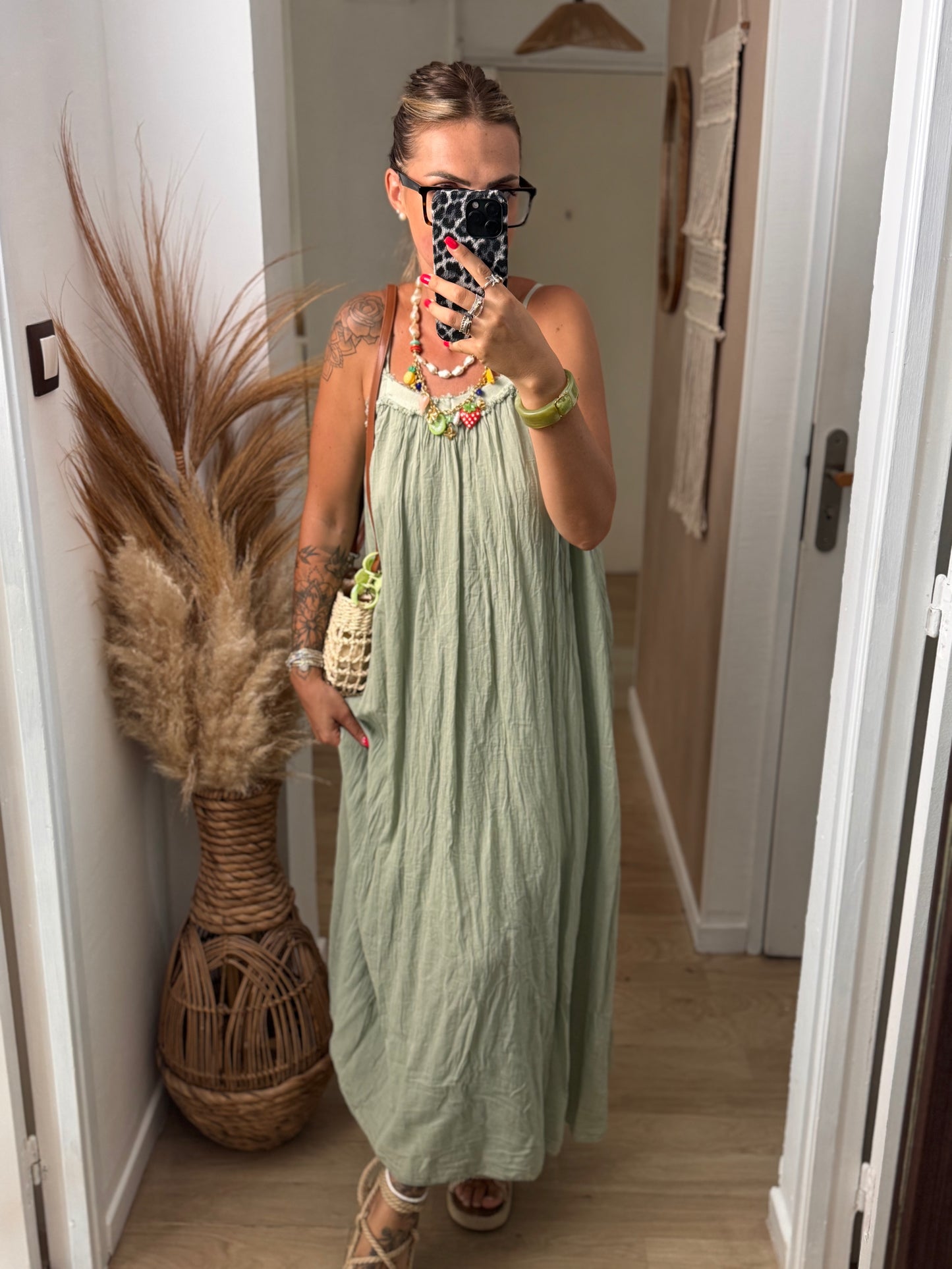 ROBE LONGUE JULIA KAKI