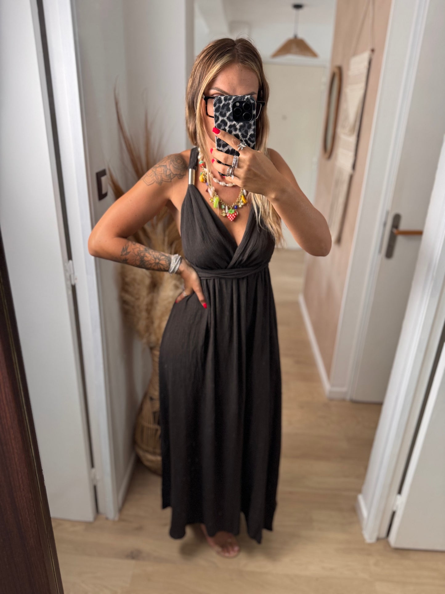 ROBE LONGUE CHOCOLAT LOANNE
