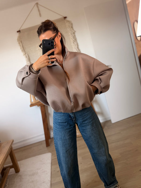 Veste Léna taupe