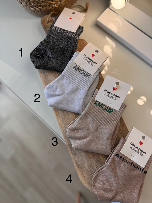CHAUSSETTES À PAILLETTES