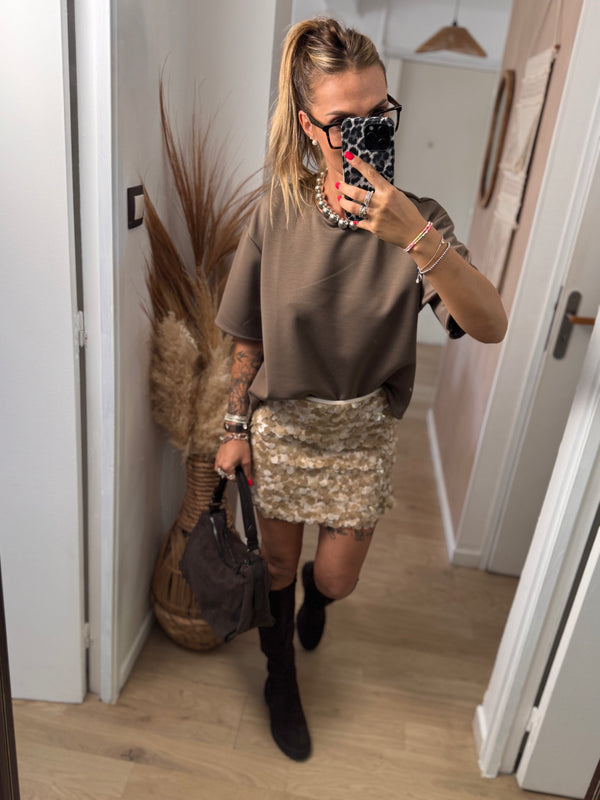 TSHIRT PARFAIT Taupe