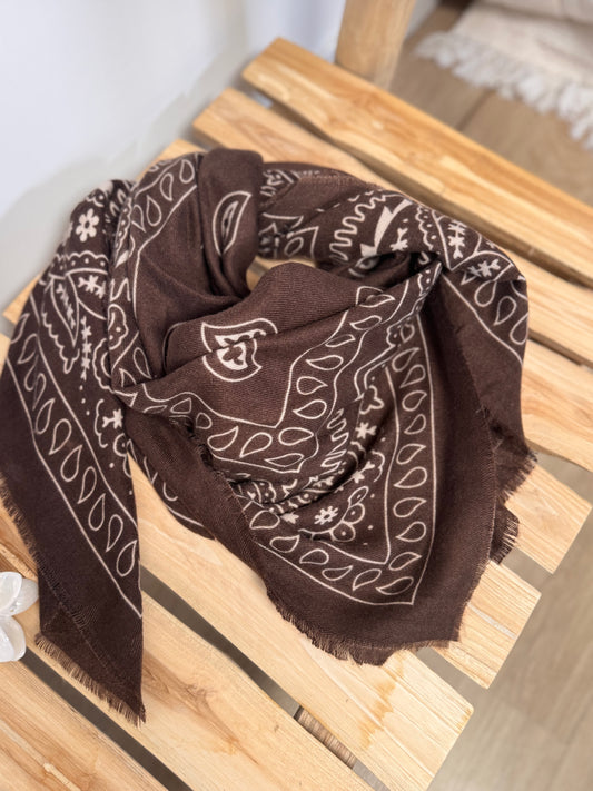 FOULARD CHOCOLAT