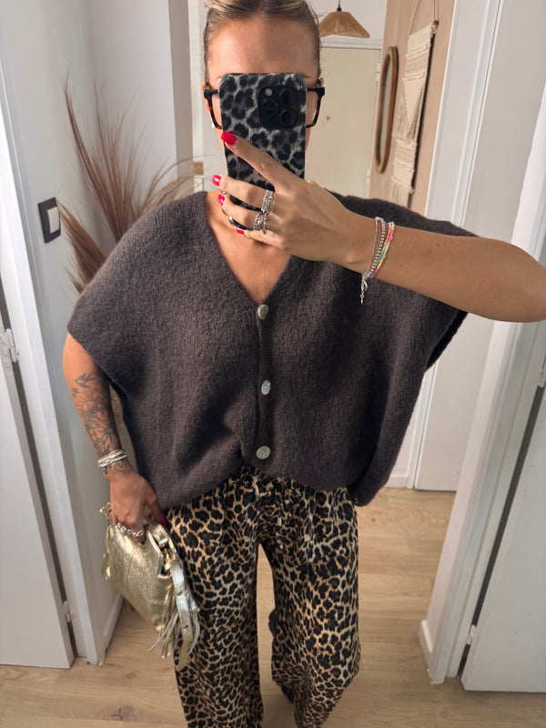 GILET GAUTHIER Chocolat