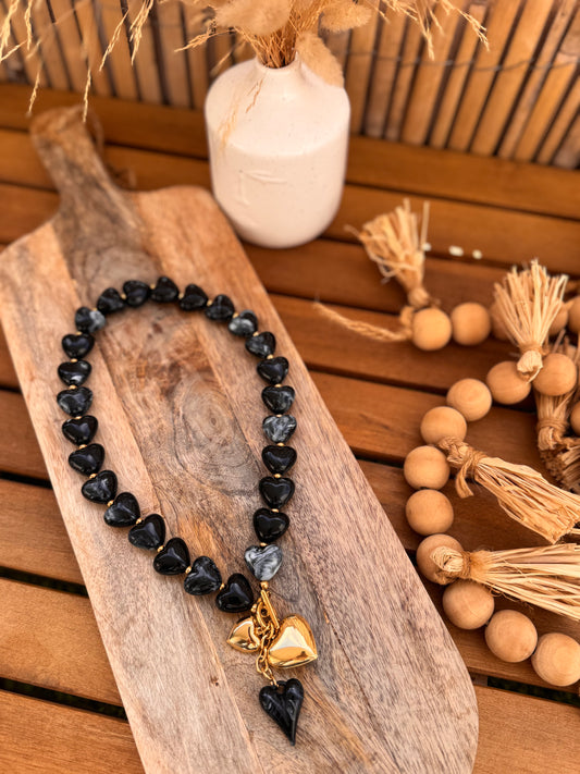 COLLIER THÉO NOIR