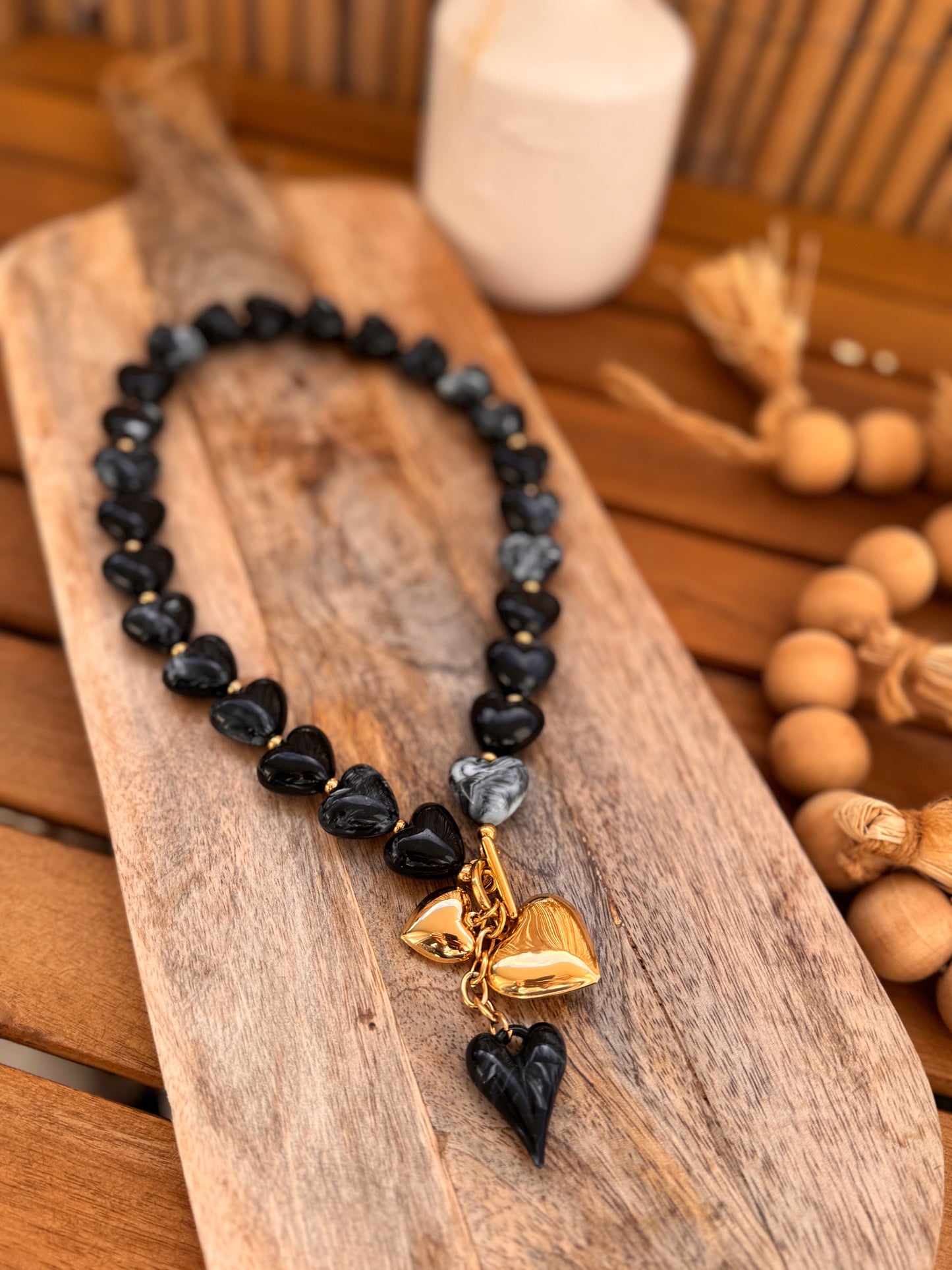 COLLIER THÉO NOIR