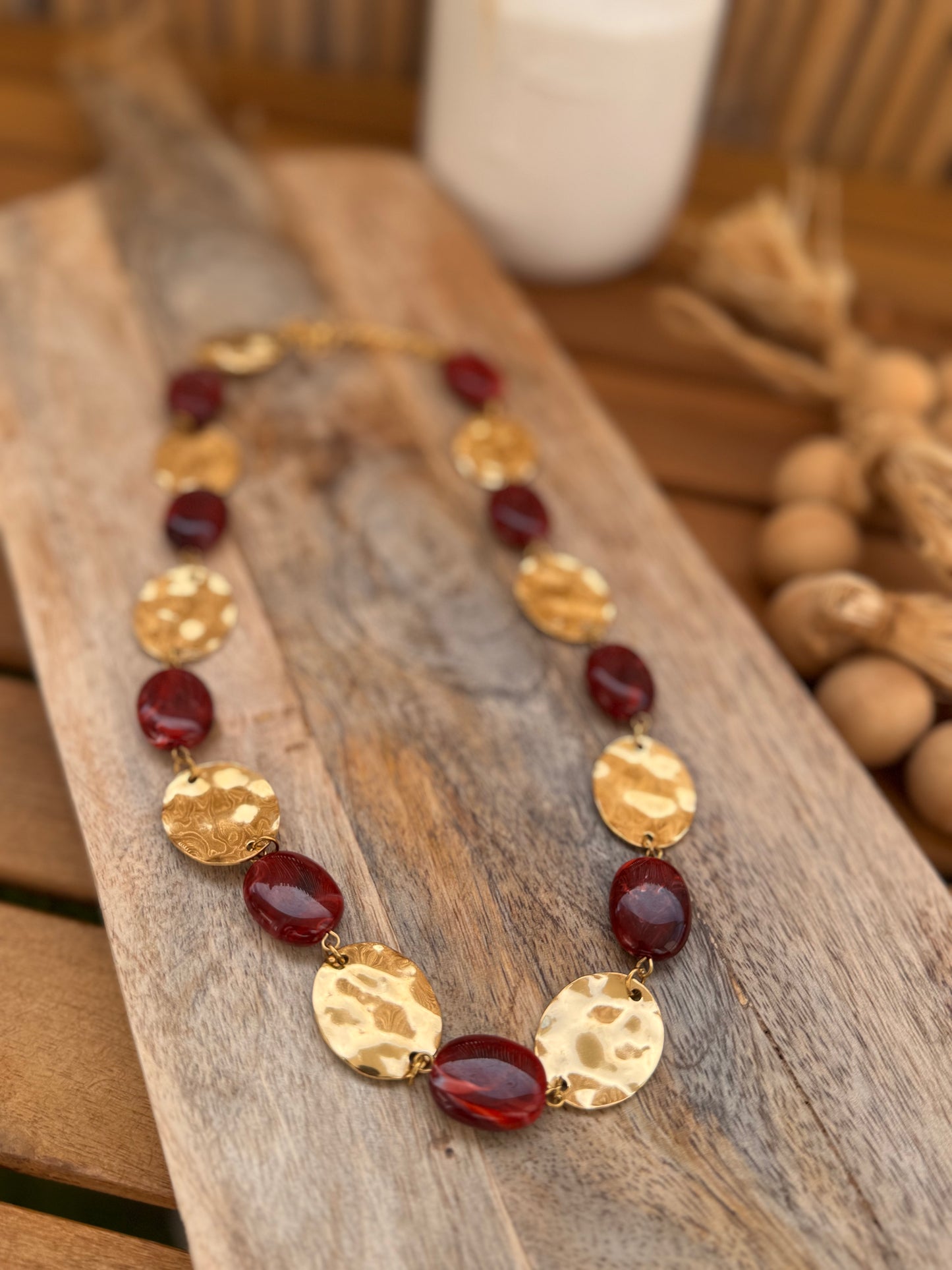 COLLIER MAEL BORDEAUX